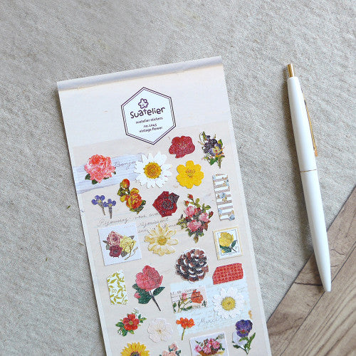 Suatelier Sticker - vintage flower