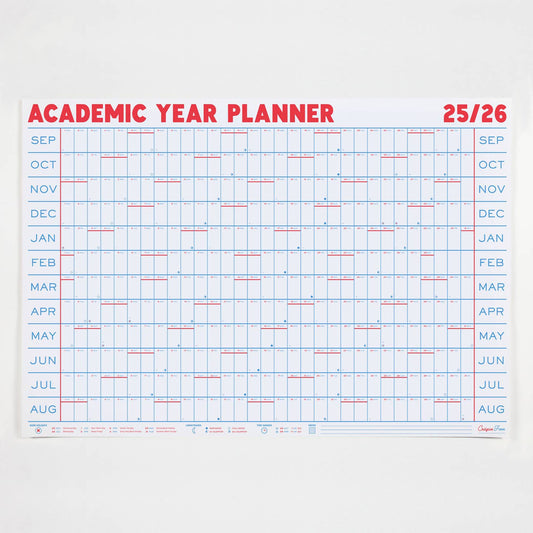 Crispin Finn 2025/2026 Academic Year Planner - Landscape View