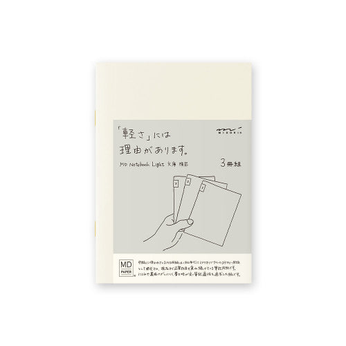 MD Paper Notebook Light A6 Lined (3 pack)