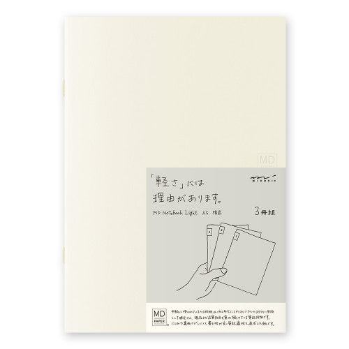 MD Paper Notebook Light A5 Lined (3 pack)