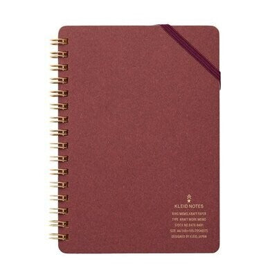 KLEID Kraft Work Memo A6 Burgundy