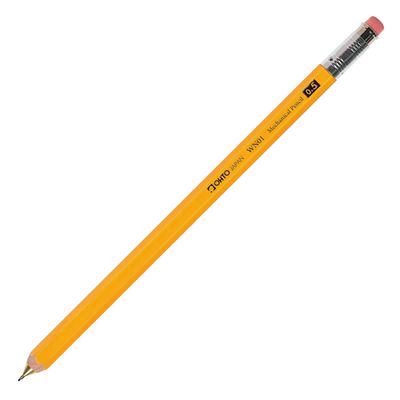 OHTO WN01 Wooden Mechanical Pencil w/ Pencil Top Eraser Yellow 0.5mm