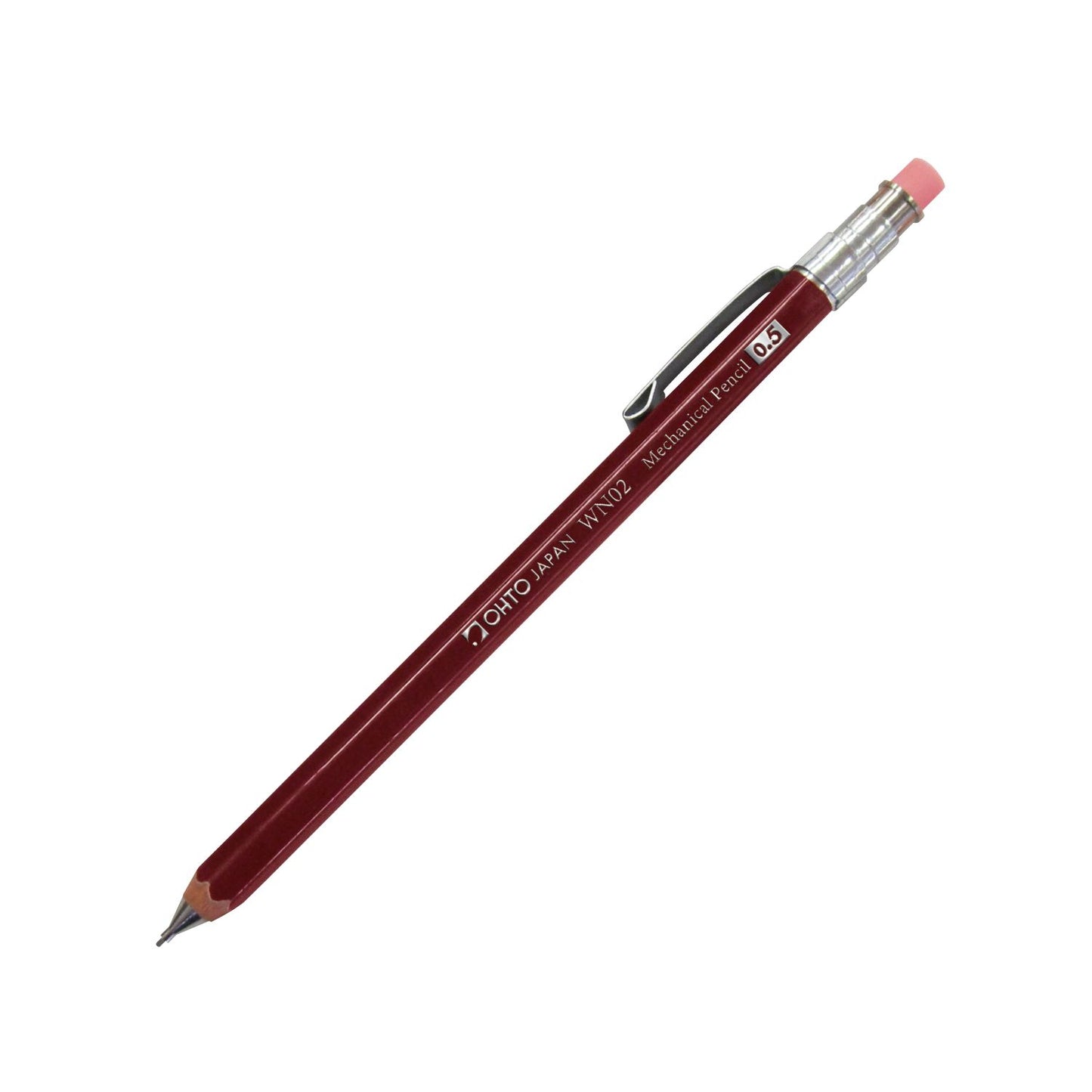 OHTO Wooden Mechanical Pencil w/Clip Mini Type 0.5mm