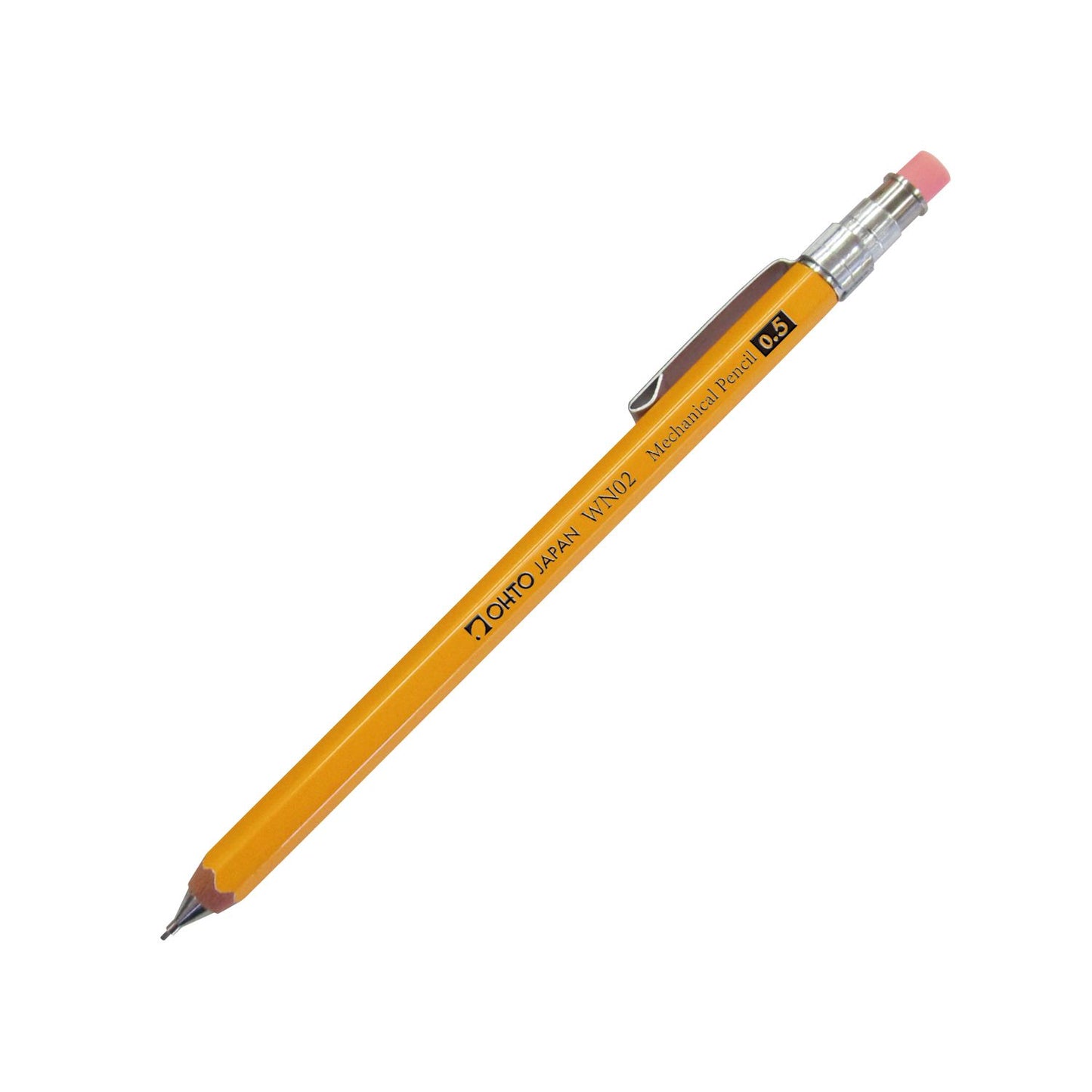OHTO Wooden Mechanical Pencil w/Clip Mini Type 0.5mm