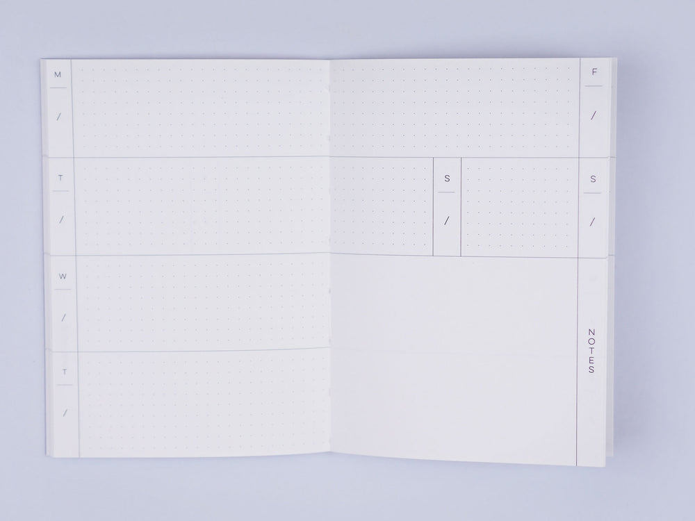 The Completist Bowery A6 Pocket Undated Weekly Planner