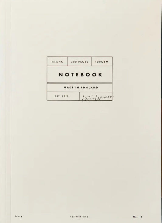 Katie Leamon Vol 15: Ivory 300 Page Blank Lay Flat Notebook
