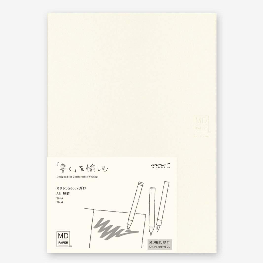 MD Paper Notebook A5 Thick Blank