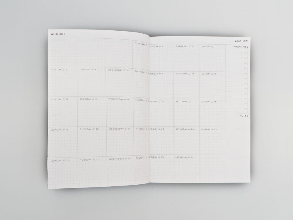 The Completist Bowery 2024 Weekly Planner