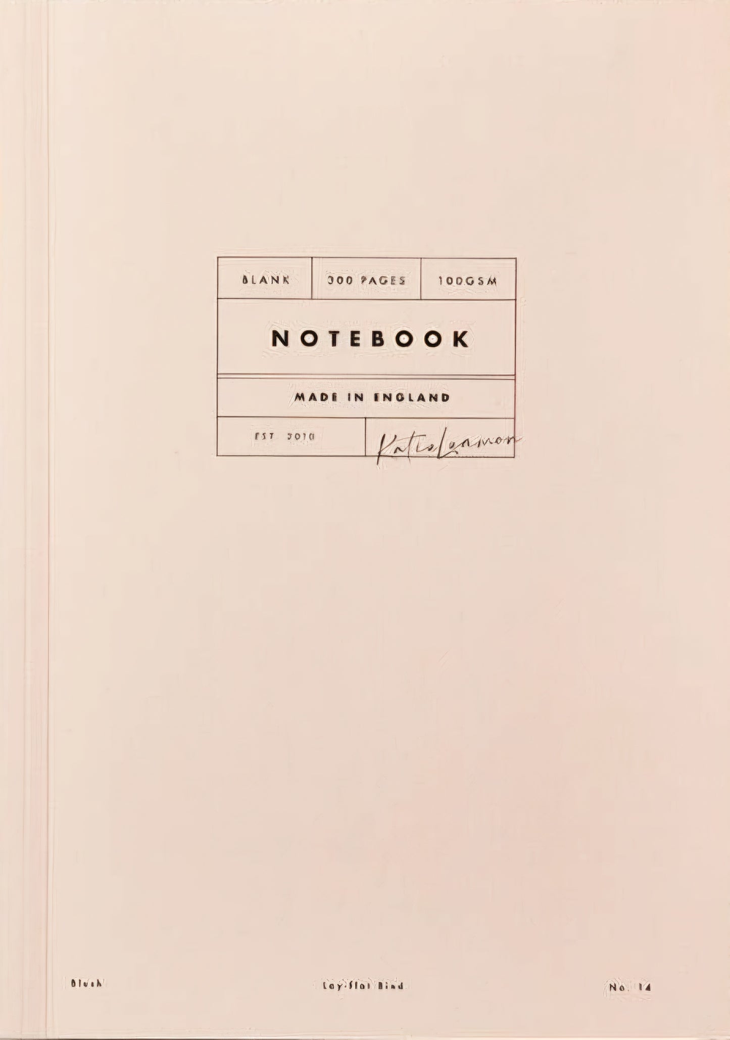 Katie Leamon Vol 14: Blush 300 Page Blank Lay Flat Notebook