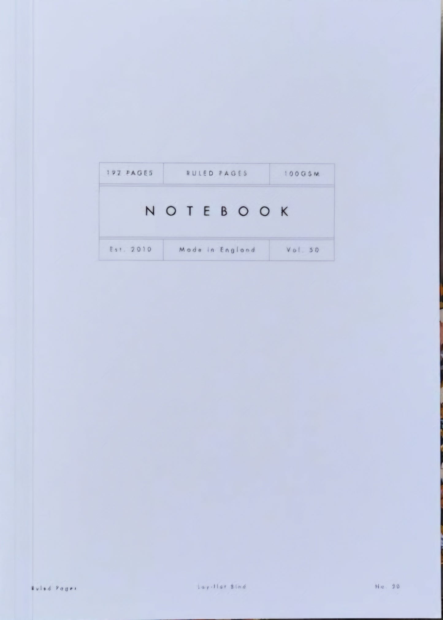 Katie Leamon Vol 50: Ruled Cornflower Blue Lay Flat Notebook