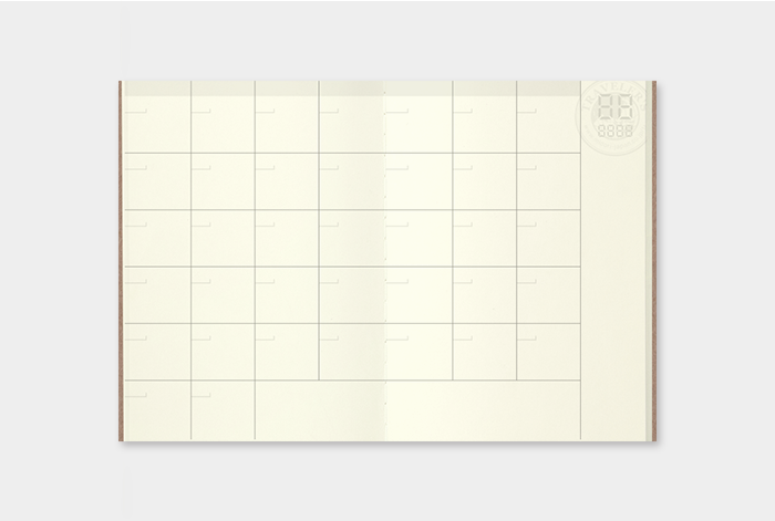 Travelers Company Notebook Passport Size Refill - Free Diary Monthly