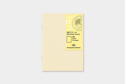 Traveler's Company Notebook Passport Size Refill - MD Paper Cream