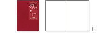 Traveler's Company Notebook Passport Size Refill - Blank