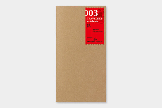 Traveler's Company Notebook Refill - Blank