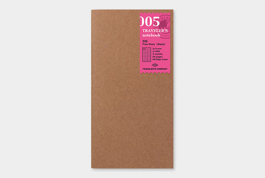 Traveler's Company Notebook Refill - Free Diary Daily