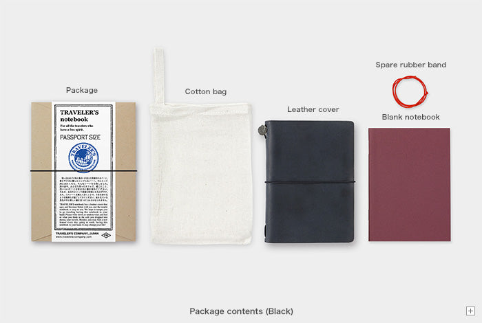Traveler's Company Passport Size Notebook - Black