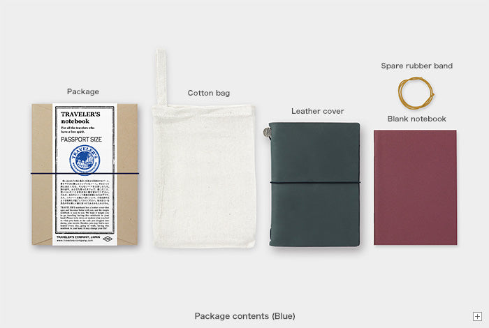 Traveler's Company Passport Size Notebook - Blue