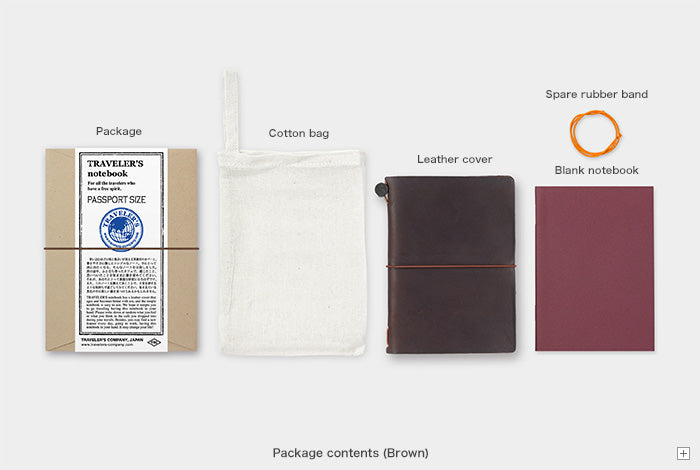 Traveler's Company Passport Size Notebook - Brown