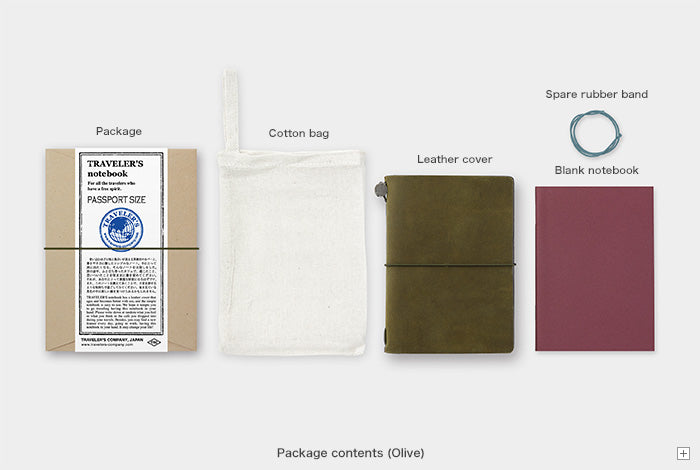 Traveler's Company Passport Size Notebook - Olive