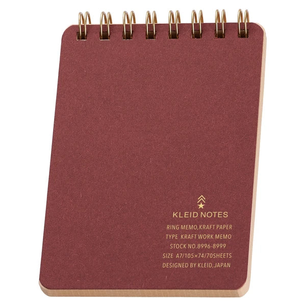 KLEID Kraft Work Memo A7 Burgundy