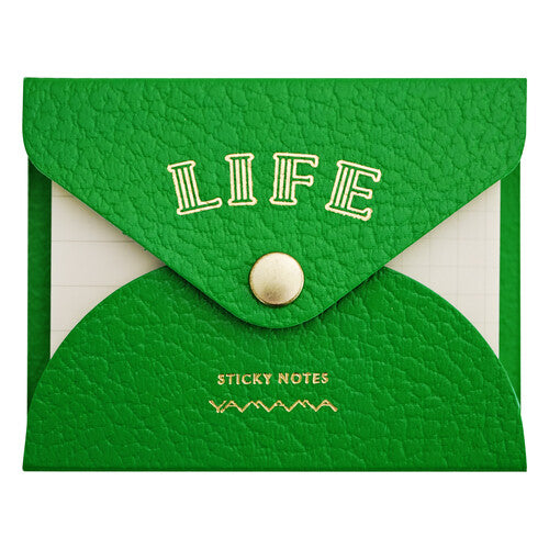 Life x Yamama - Sticky Notes - Green (ruled and grid)