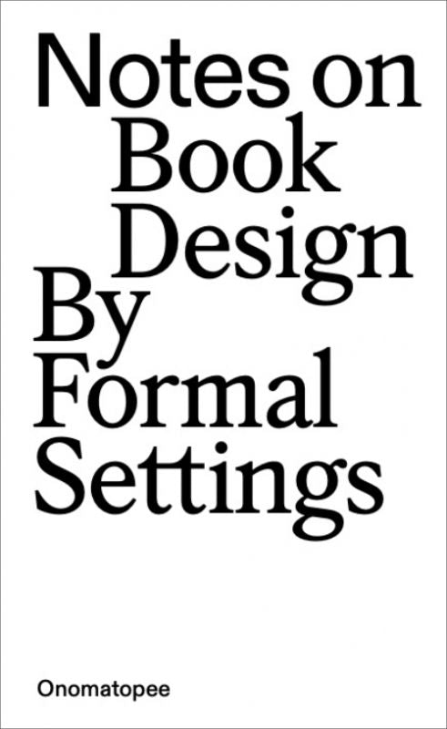 Notes on Book Design