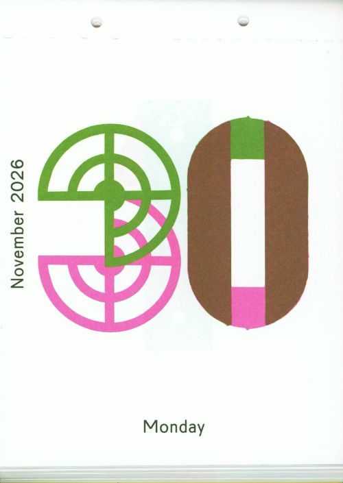 Karel Martens 2026 Calendar - Every Day Is A New Day