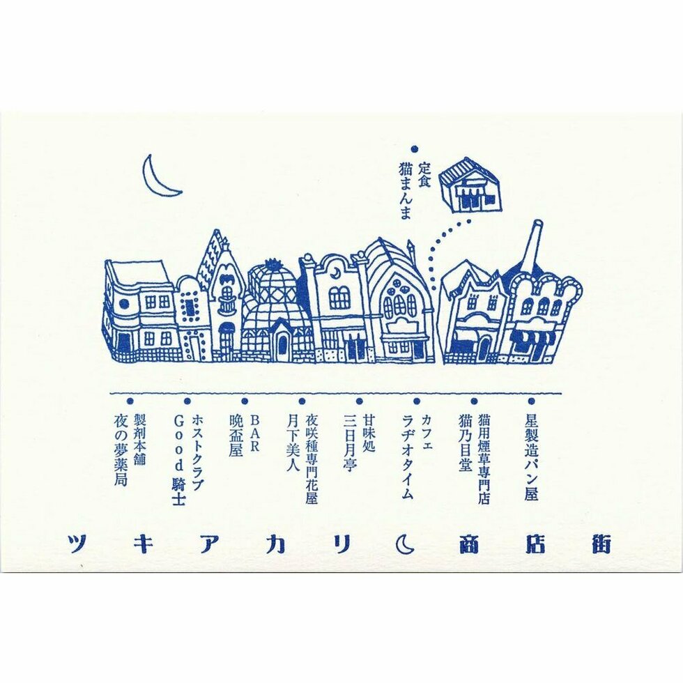 Kyupodo Letterpress Postcard - Map