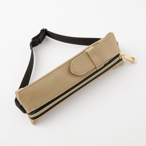 Midori Book Band Pen Case Beige
