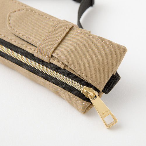 Midori Book Band Pen Case Beige