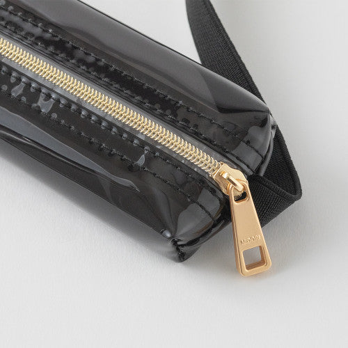 Midori Book Band Pen Case Clear Black