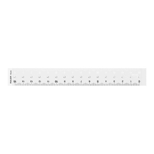 Midori Ruler <15cm> Clear