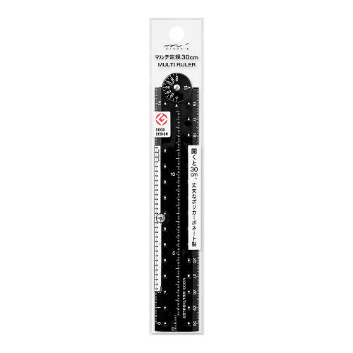 Midori Multi Ruler <30cm> Black