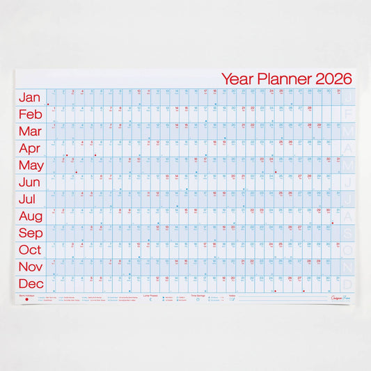 Crispin Finn 2026 Year Planner - Classic Landscape View