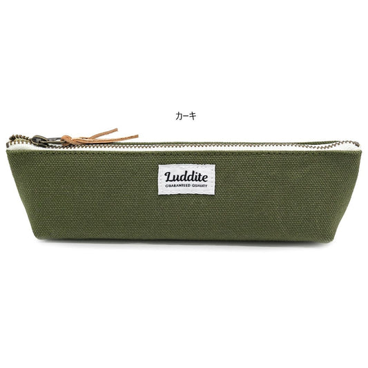 Luddite NO.8 CANVAS BOAT PENCASE KHAKI
