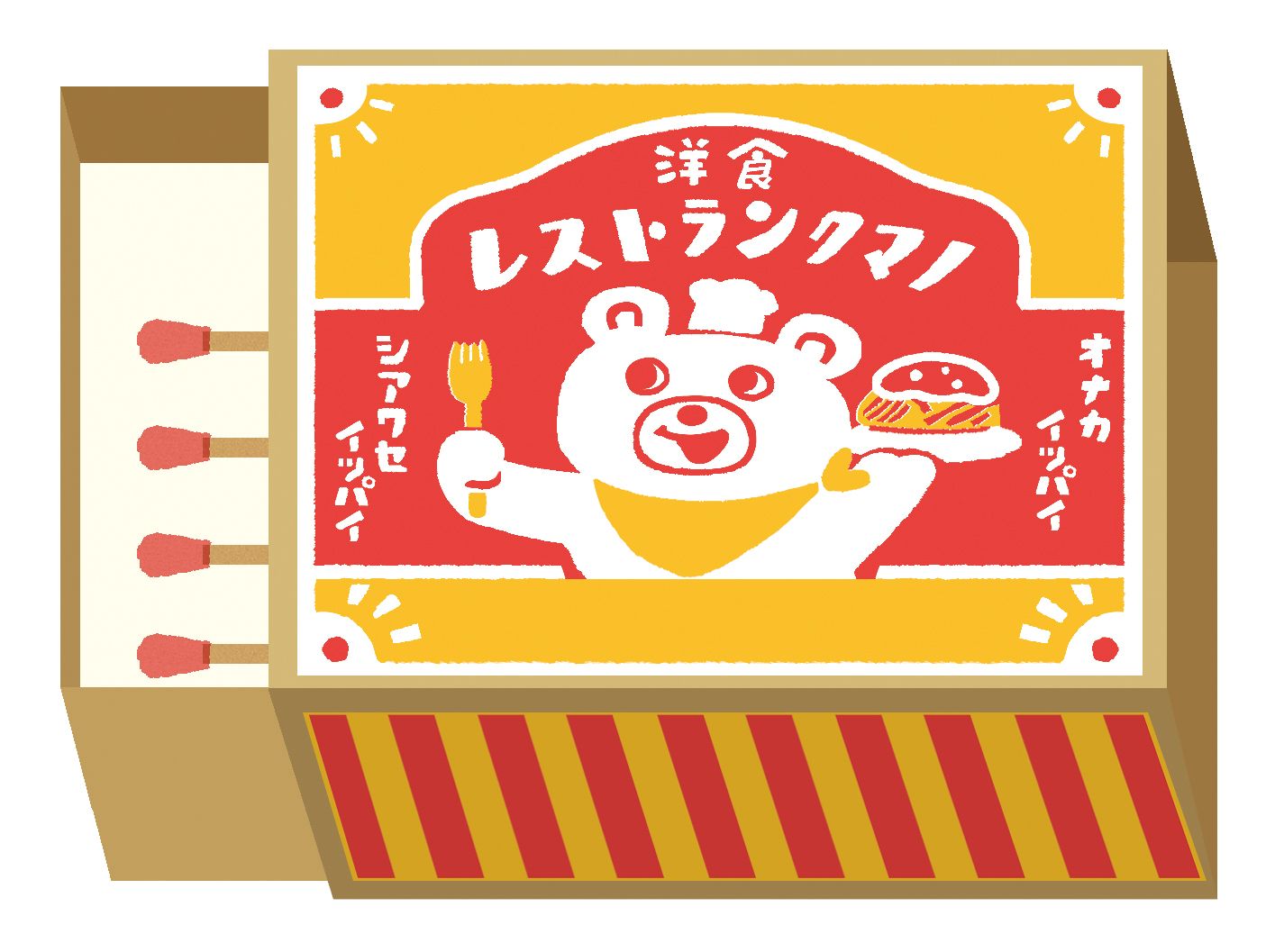 Furukawa Matchbox Memo RESTAURANT KUMANO)