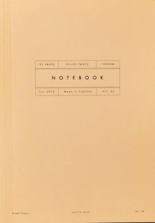 Katie Leamon Vol 42: Ruled Mustard Lay Flat Notebook