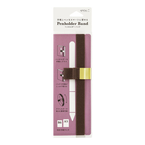 Midori Penholder Band Brown