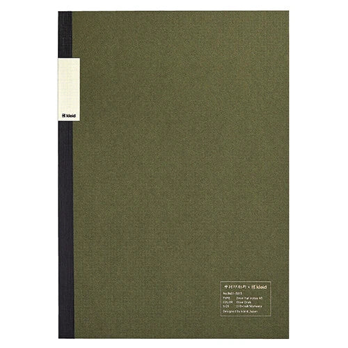 Nakamura Printing X Kleid 2mm Flat Notes A5 Olive Drab