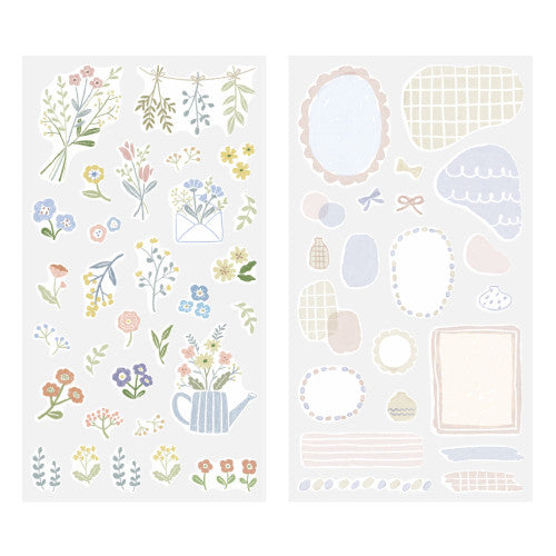 Midori Sticker 2639 Two Sheets  Flower