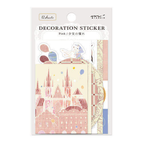 Midori Decoration Sticker Pink