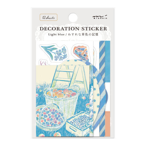 Midori Decoration Sticker Light Blue