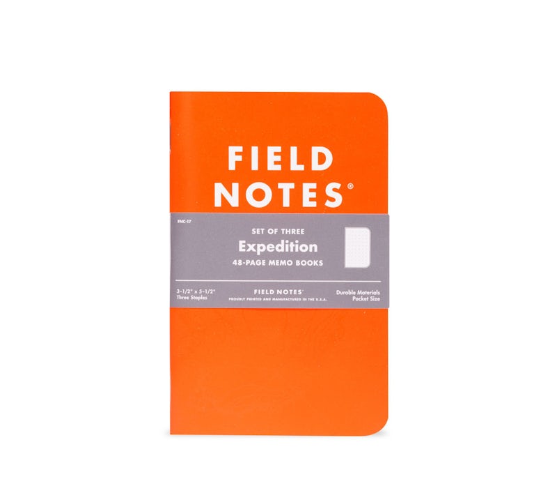 FIELD NOTES 3-Pack Expedition Waterproof Notebooks