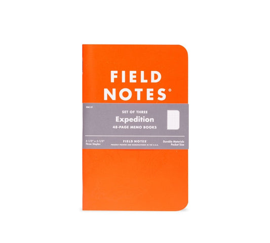 FIELD NOTES 3-Pack Expedition Waterproof Notebooks