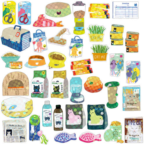 Greeting Life Haco Cat Supplies Stickers