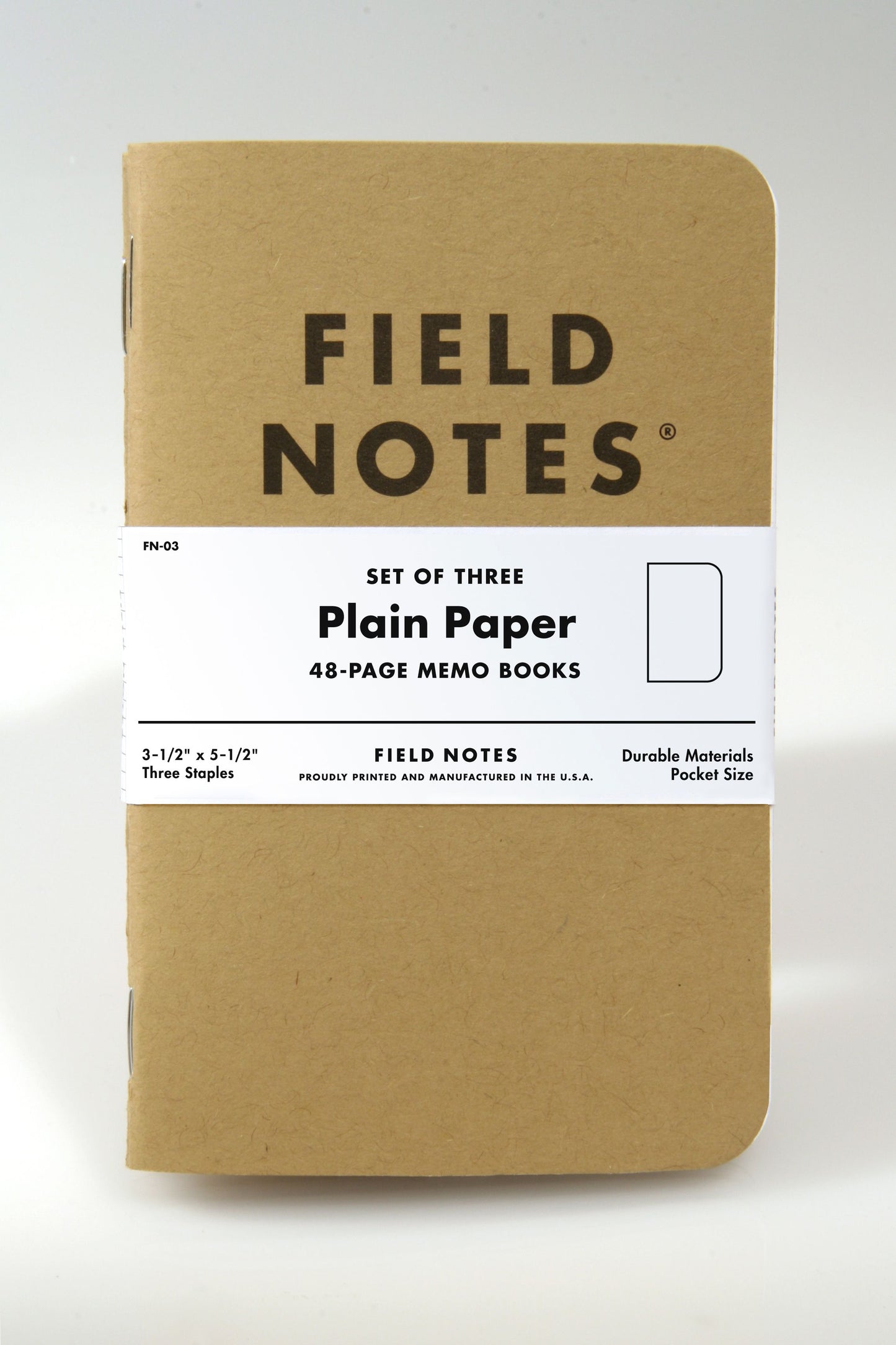 FIELD NOTES 3-Pack Original Kraft Plain