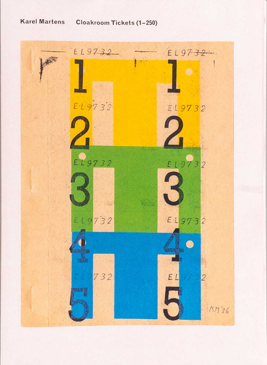 Karel Martens Cloakrom Tickets