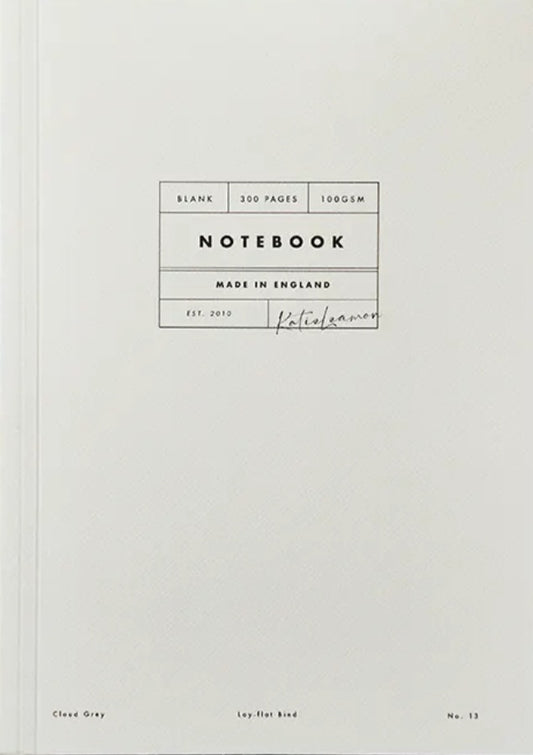 Katie Leamon Vol 13: Cloudy Grey 300 Page Blank Lay Flat Notebook