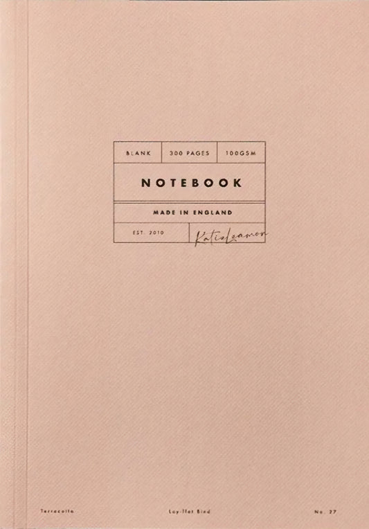 Katie Leamon Vol 27: Terracotta 300 Page Blank Lay Flat Notebook