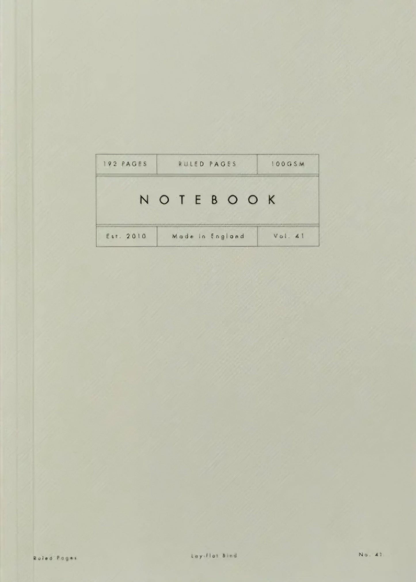 Katie Leamon Vol 41: Ruled Sage Lay Flat Notebook